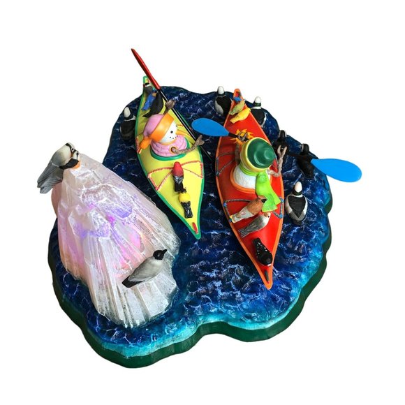 Lenox Kayaking with Friends Snowman Collection Birds Lynn Bywaters Figurine Ligh - Picture 15 of 16